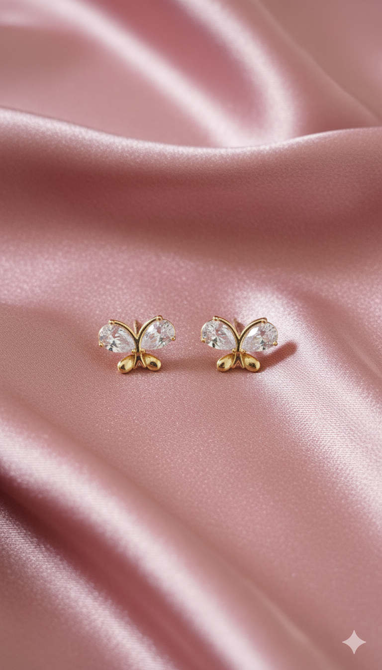 Boucles d'oreilles en forme de papillon